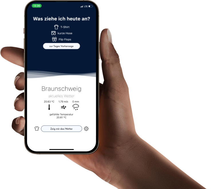 Wetterfest App | Klamotten wetter | Kleidung Wetter App
