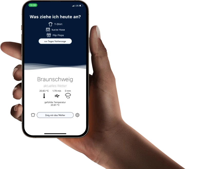 Wetterfest App | Klamotten wetter | Kleidung Wetter App